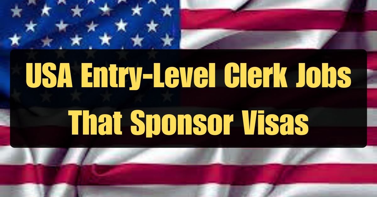 No Degree Required! USA Entry-Level Clerk Jobs That Sponsor Visas (Updated for May 2024)