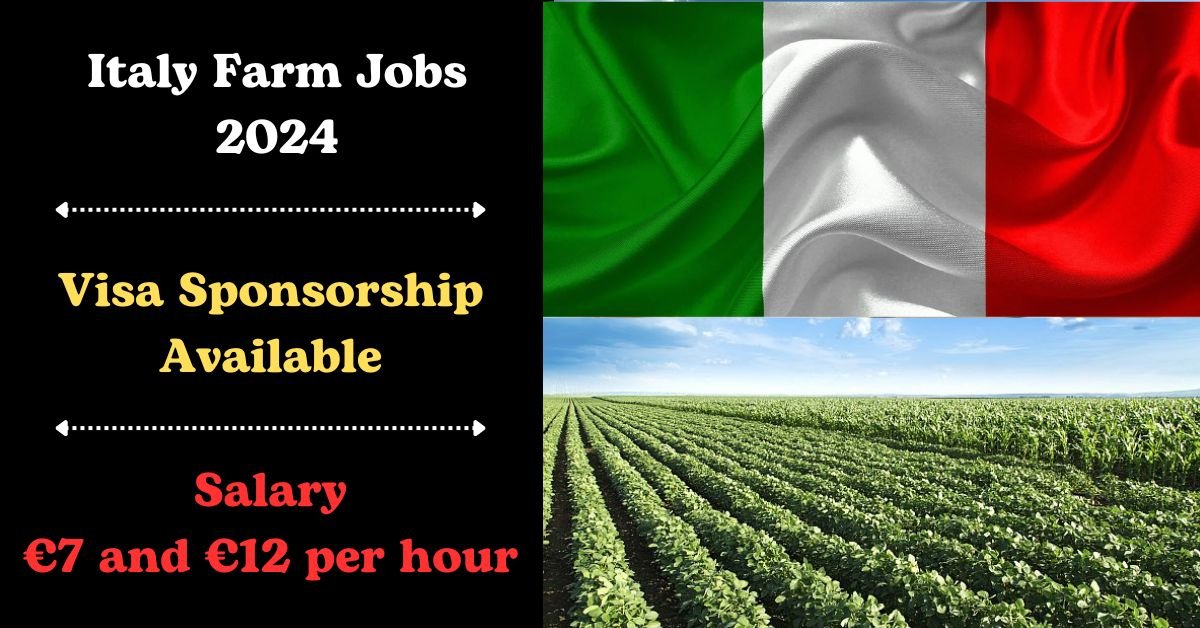 Italy Visa Sponsorship Farm Jobs 2024