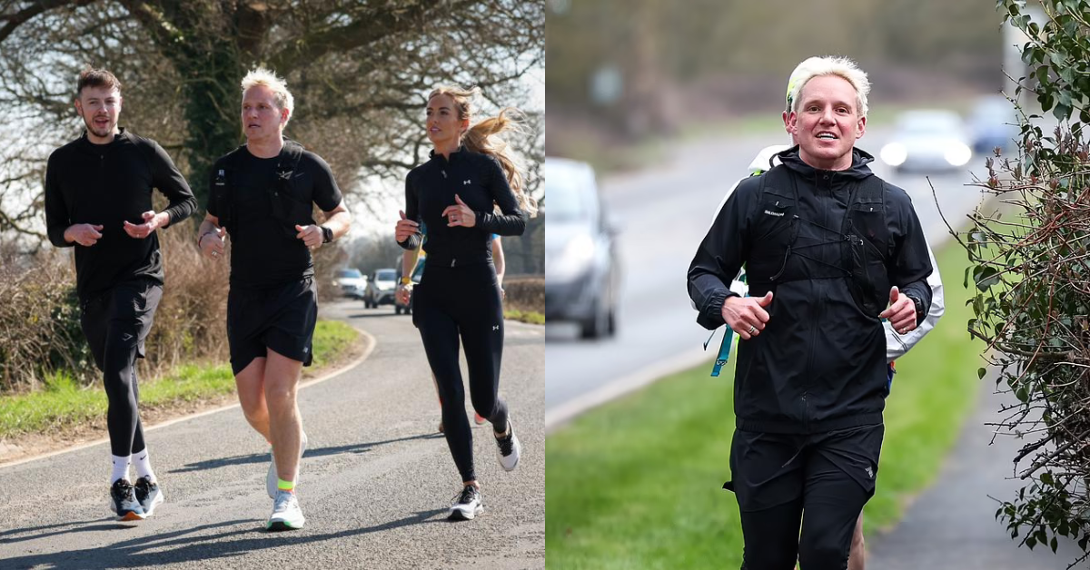 Jamie Laing’s Emotional Start to Day 3 of 150-Mile Run for Red Nose Day After Surpassing £180k in Donations 4 hug 1