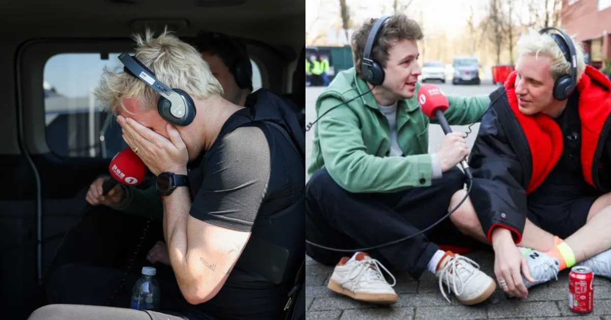 Jamie Laing’s Emotional Start to Day 3 of 150-Mile Run for Red Nose Day After Surpassing £180k in Donations 3 hug 2
