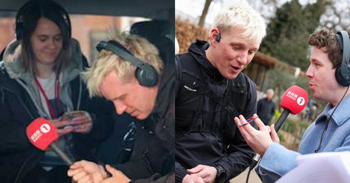 Jamie Laing’s Emotional Start to Day 3 of 150-Mile Run for Red Nose Day After Surpassing £180k in Donations 2 hug