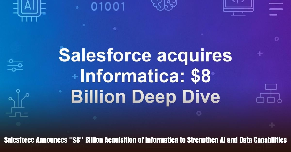 Salesforce Announces ''$8'' Billion Acquisition of Informatica to Strengthen AI and Data Capabilities 1 6 on Private Jet Presumed Dead After Crash Into San Diego Neighborhood 91