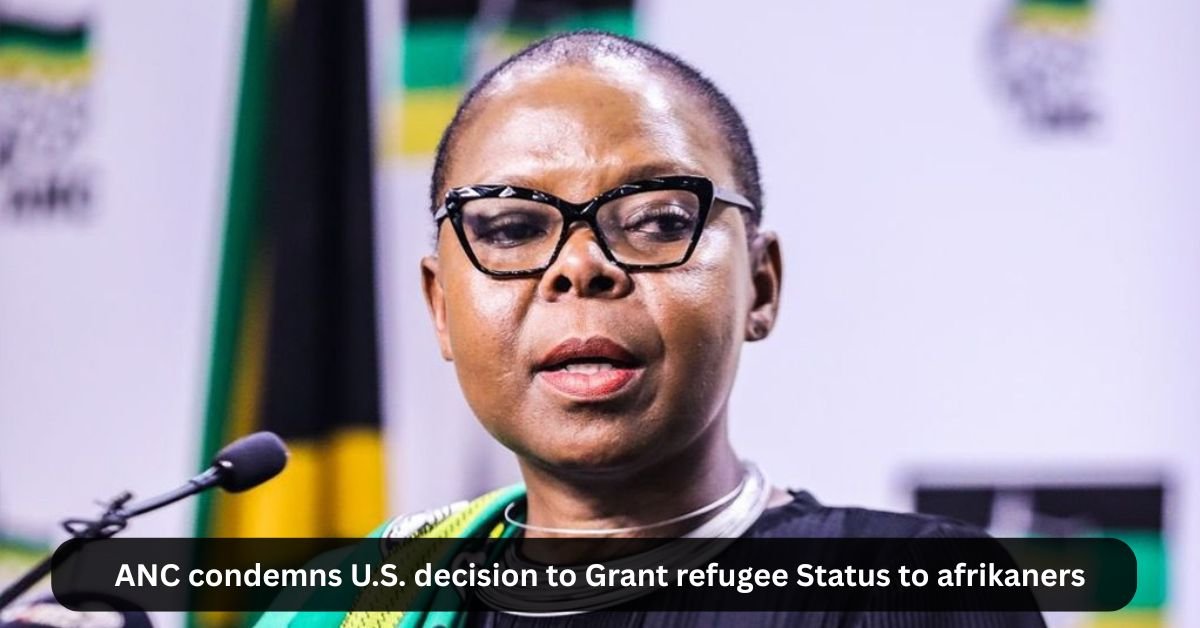 ANC condemns U.S. decision to Grant refugee Status to afrikaners 2 ANC condemns U.S. decision to Grant refugee Status to afrikaners