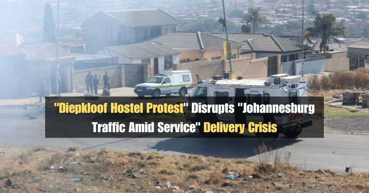 "Diepkloof Hostel Protest" Disrupts "Johannesburg Traffic Amid Service" Delivery Crisis 2 "Diepkloof Hostel Protest" Disrupts "Johannesburg Traffic Amid Service" Delivery Crisis