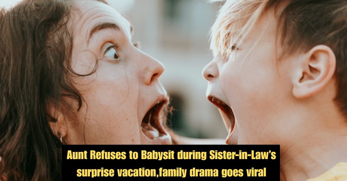Aunt Refuses to Babysit during Sister-in-Law’s surprise vacation,family drama goes viral 3 Aunt Refuses to Babysit during Sister in Laws surprise vacationfamily drama goes viral 1