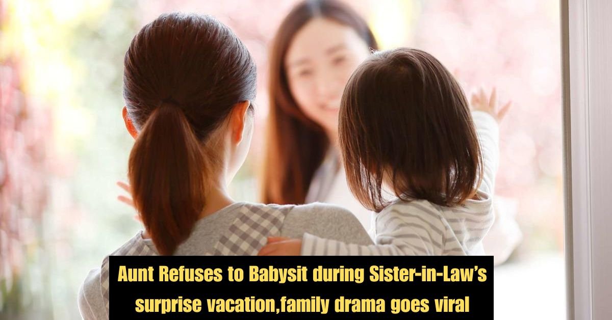 Aunt Refuses to Babysit during Sister in Laws surprise vacationfamily drama goes viral 2