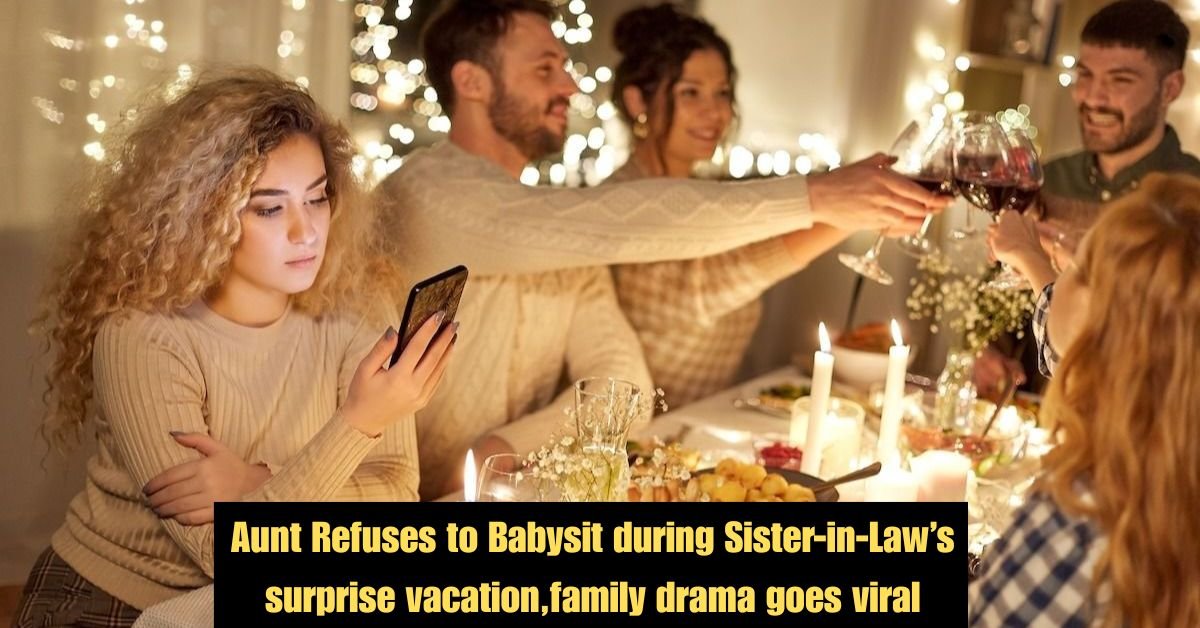 Aunt Refuses to Babysit during Sister-in-Law’s surprise vacation,family drama goes viral 2 Aunt Refuses to Babysit during Sister in Laws surprise vacationfamily drama goes viral