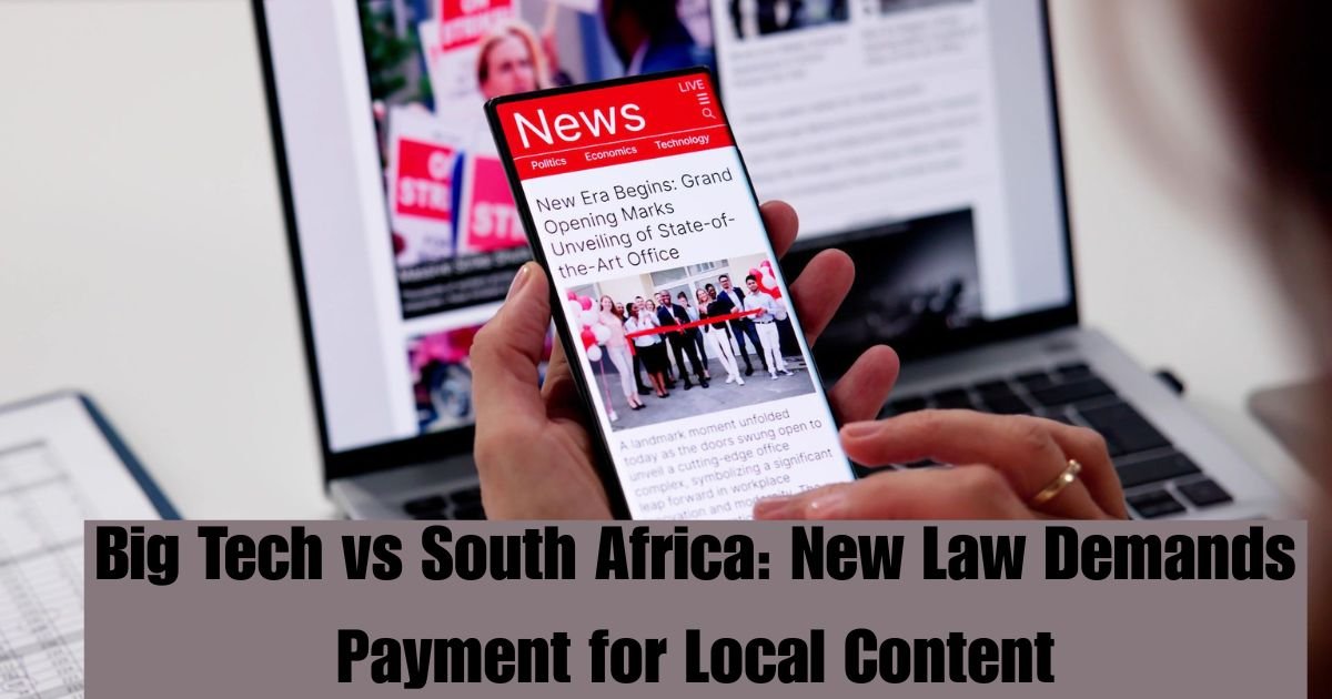 Big Tech vs South Africa: New Law Demands Payment for Local Content