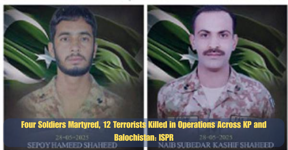 Four Soldiers Martyred, 12 Terrorists Killed in Operations Across KP and Balochistan: ISPR 2 Bilawal Announces PPP Rally in Peshawar Against Indian Aggressiong 66