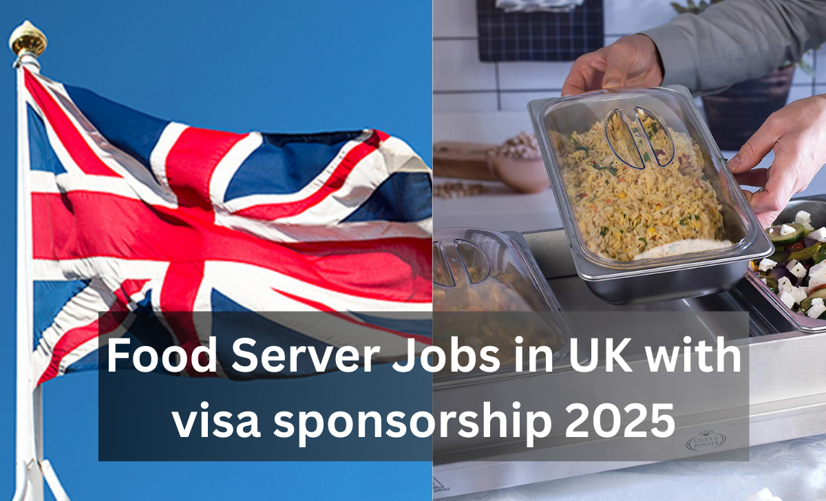 Food Server Jobs in UK with visa sponsorship 2025