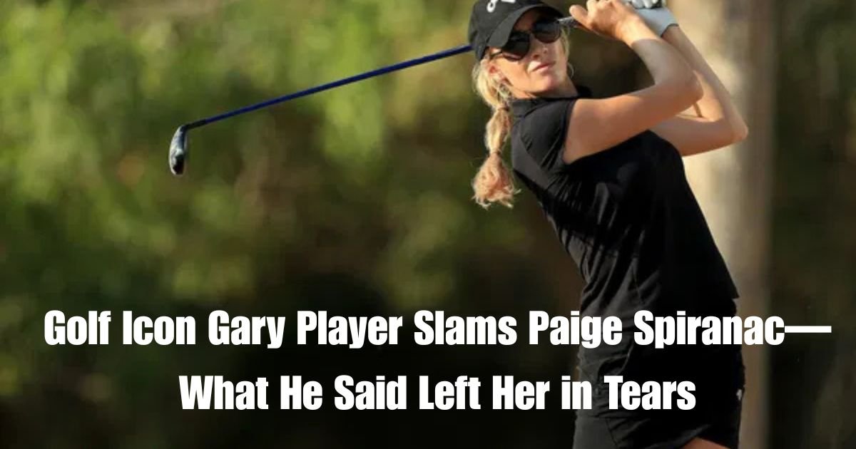 Golf Icon Gary Player Slams Paige Spiranac—What He Said Left Her in Tears
