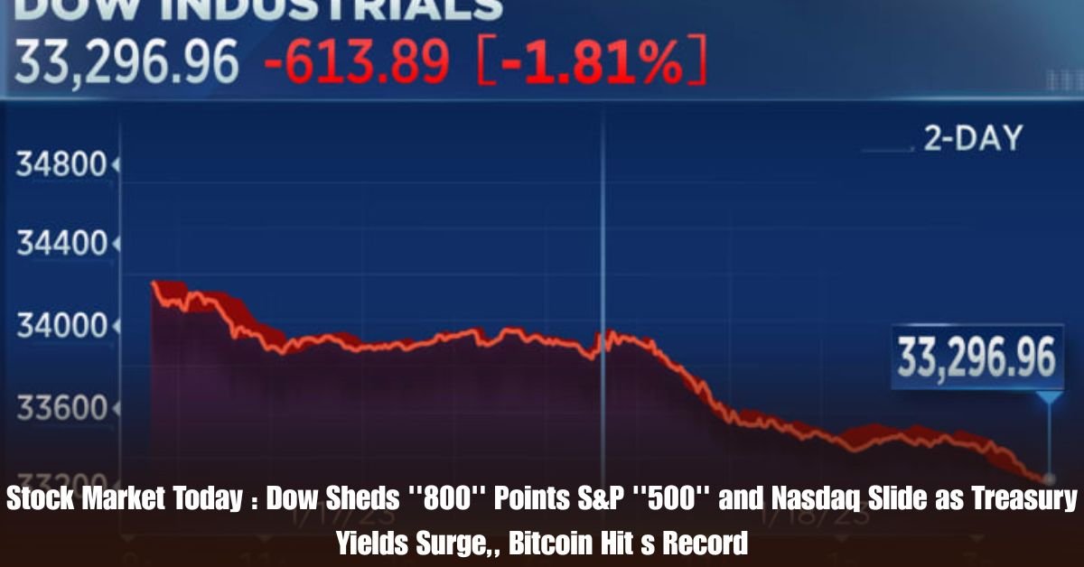 Stock Market Today : Dow Sheds ''800'' Points S&P ''500'' and Nasdaq Slide as Treasury Yields Surge,, Bitcoin Hit s Record 2 Indianapolis Colts Owner and CEO Jim Irsay Dies at 65 30