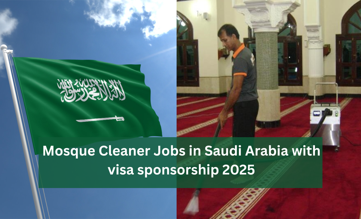 Mosque Cleaner Jobs in Saudi Arabia with visa sponsorship 2025