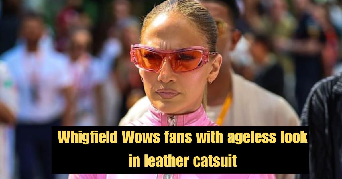 Whigfield Wows fans with ageless look in leather catsuit 2 Whigfield Wows fans with ageless look in leather catsuit 1 1