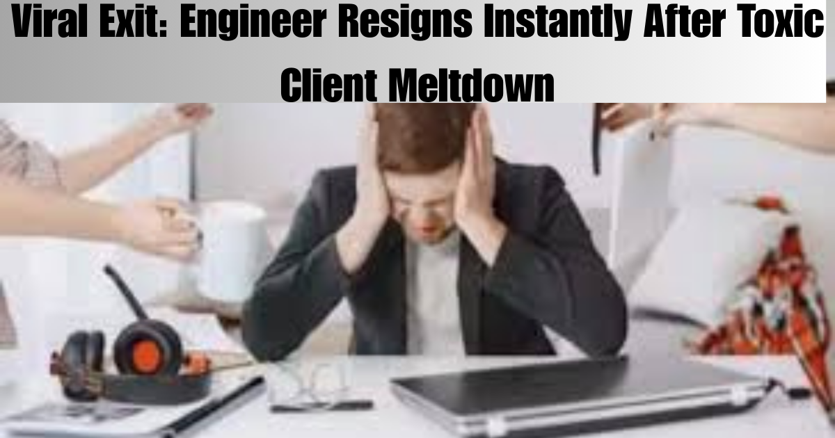 Viral Exit: Engineer Resigns Instantly After Toxic Client Meltdown