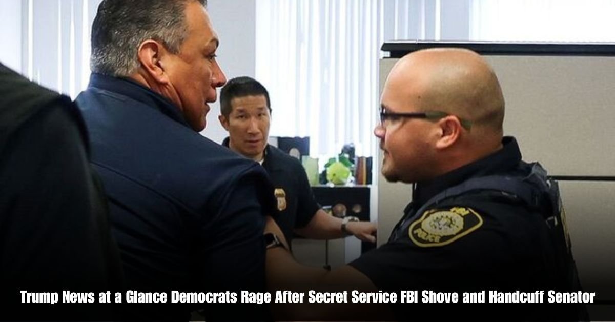 Trump News at a Glance Democrats Rage After Secret Service FBI Shove and Handcuff Senator 1 6 on Private Jet Presumed Dead After Crash Into San Diego Neighborhood 2025 06 13T105942.933