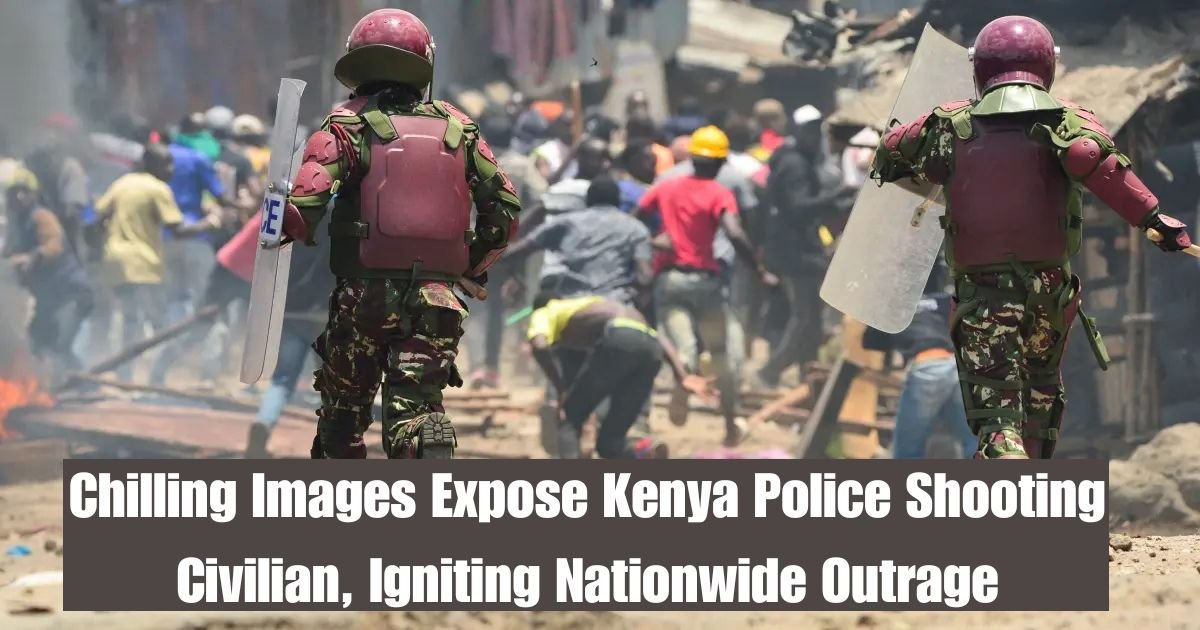 Chilling Images Expose Kenya Police Shooting Civilian, Igniting Nationwide Outrage