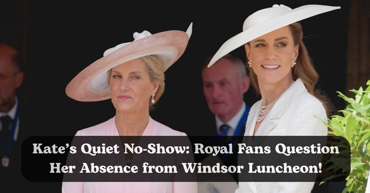 Kate Middleton skips royal luncheon with King Charles.