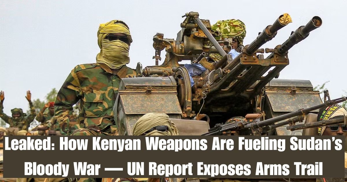 Leaked: How Kenyan Weapons Are Fueling Sudan’s Bloody War — UN Report Exposes Arms Trail