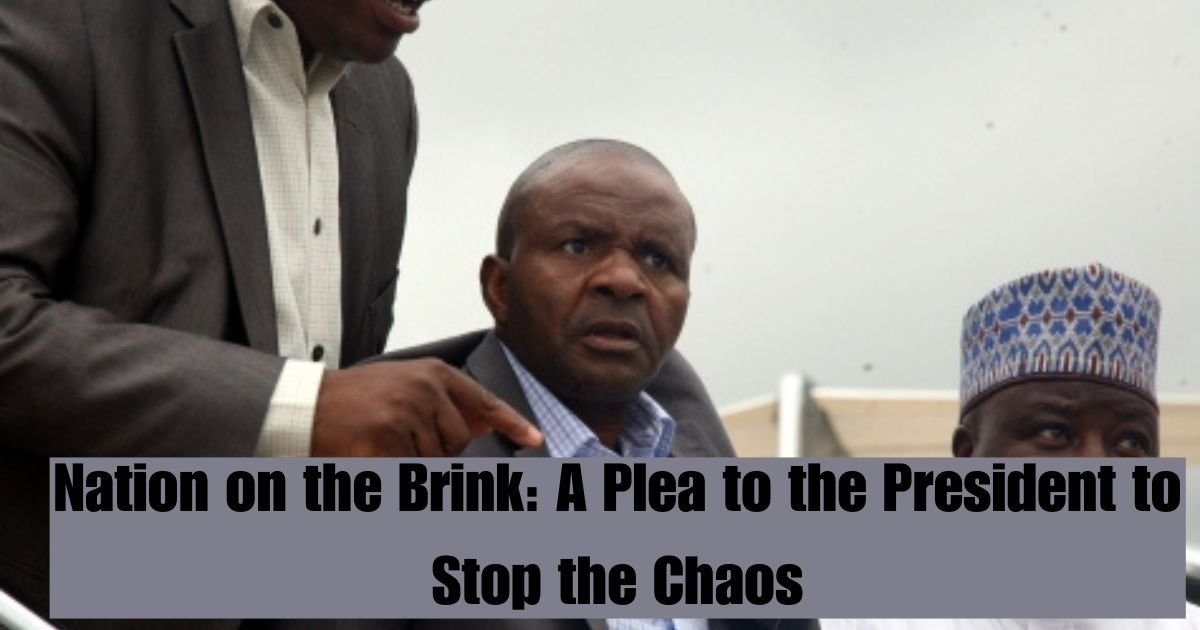 Nation on the Brink: A Plea to the President to Stop the Chaos