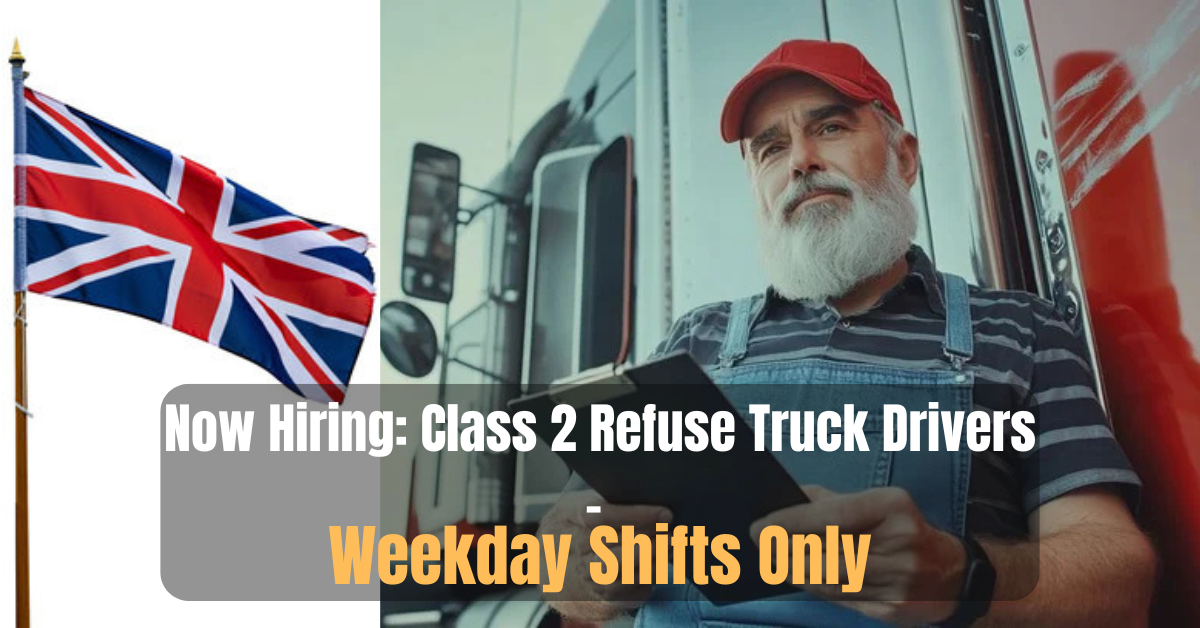 Now Hiring: Class 2 Refuse Truck Drivers – Weekday Shifts Only