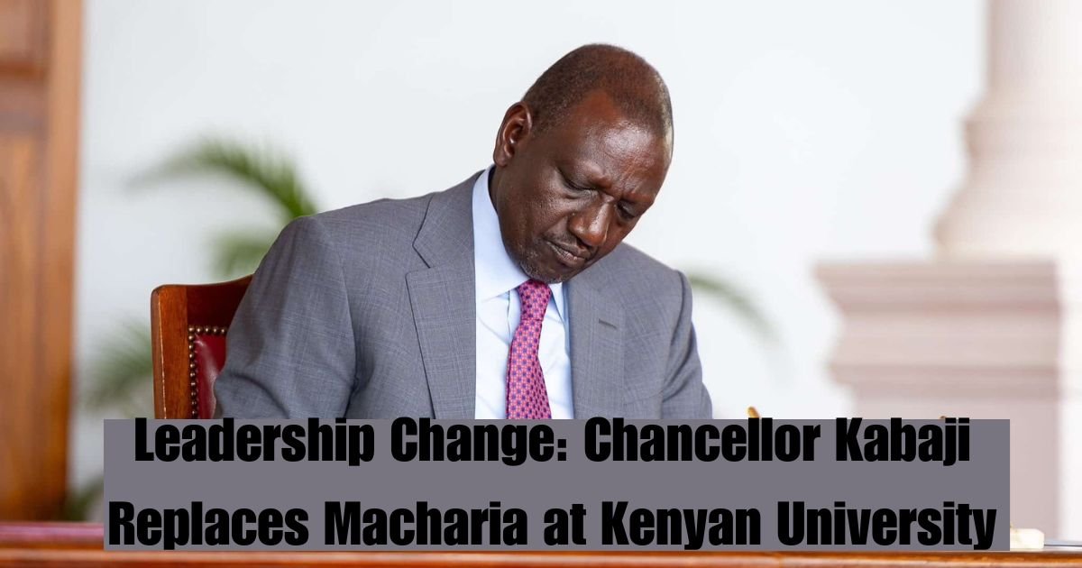 Leadership Change: Chancellor Kabaji Replaces Macharia at Kenyan University