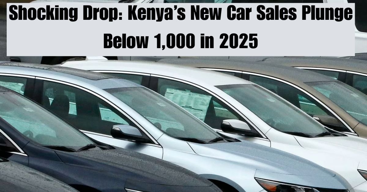 Shocking Drop: Kenya’s New Car Sales Plunge Below 1,000 in 2025