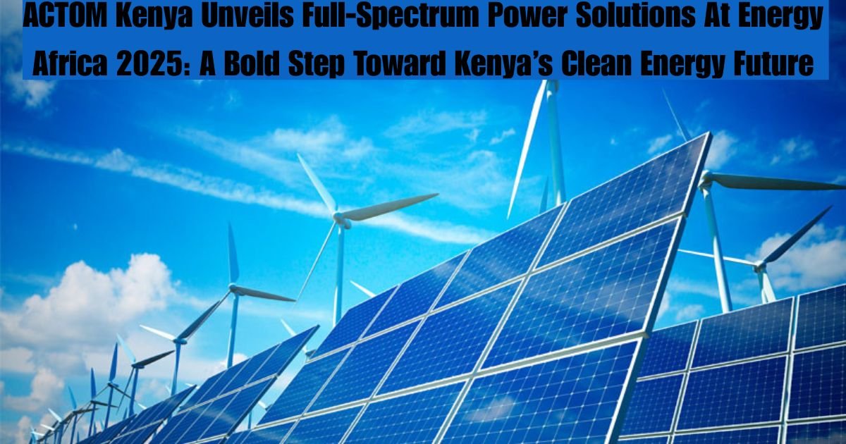 ACTOM Kenya Unveils Full-Spectrum Power Solutions At Energy Africa 2025: A Bold Step Toward Kenya’s Clean Energy Future