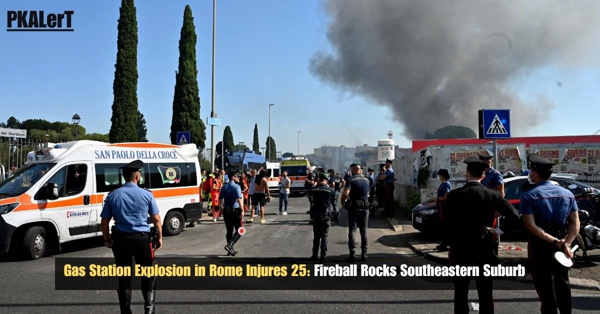 Gas Station Explosion In Rome Injures 25: Fireball Rocks Southeastern Suburb