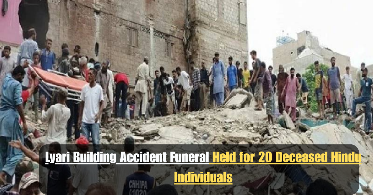 Lyari Building Accident Funeral Held for 20 Deceased Hindu Individuals 2 Add a heading 73