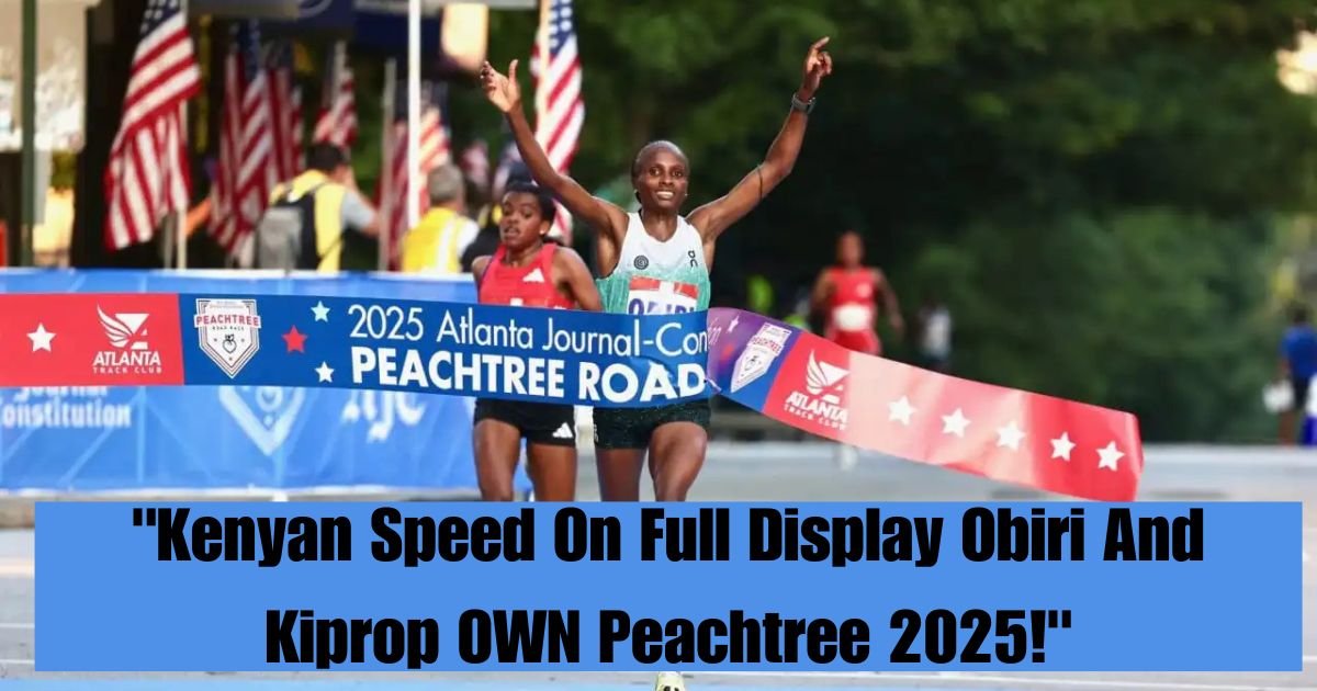 "Kenyan Speed On Full Display Obiri And Kiprop OWN Peachtree 2025!"