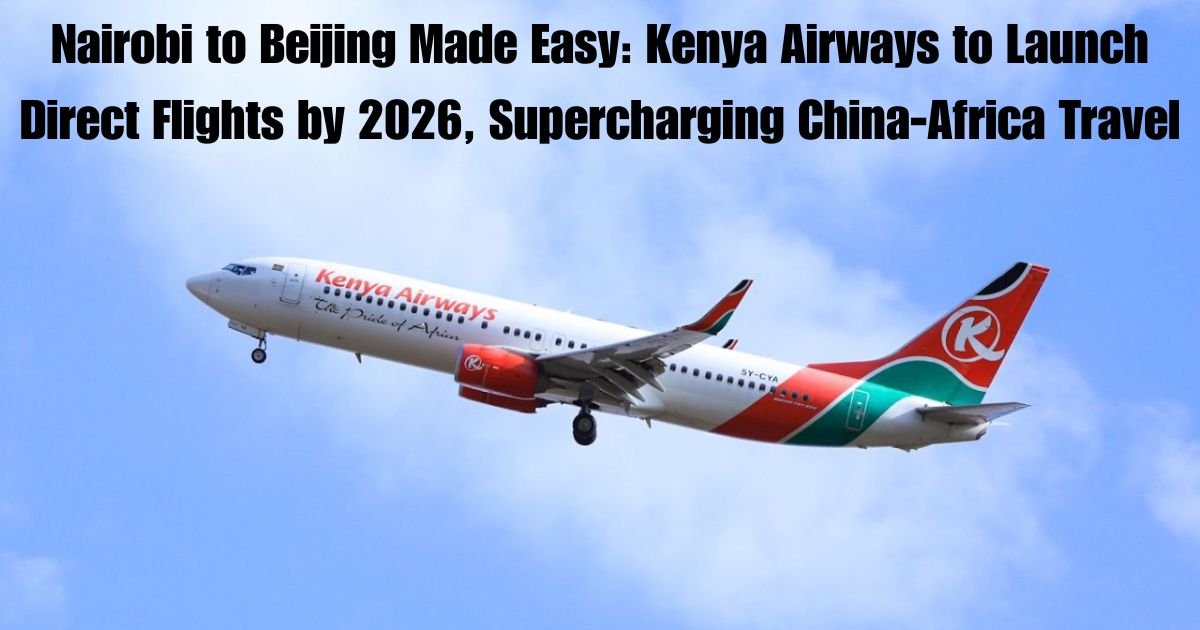Nairobi to Beijing Made Easy: Kenya Airways to Launch Direct Flights by 2026, Supercharging China-Africa Travel