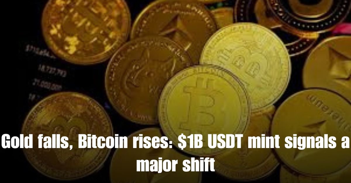 Gold falls Bitcoin rises 1B USDT mint signals a major shift