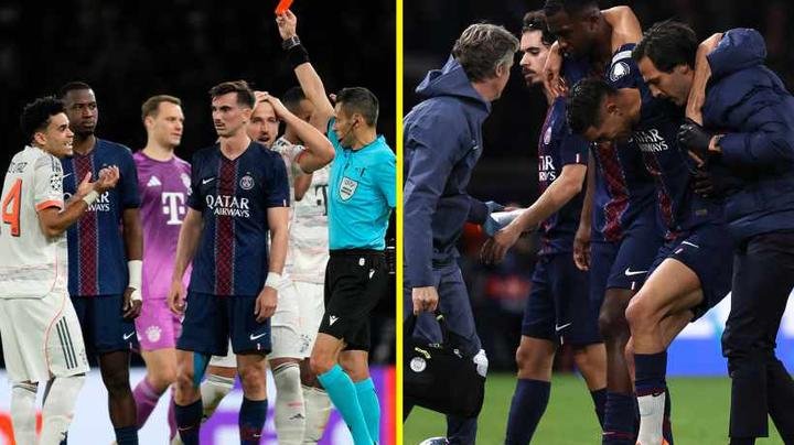 Luis Diaz Sent Off for Horror Tackle on Achraf Hakimi PSG Star Leaves Pitch in Tears AFCON Dream in Doubt 1 75aafbb9379b44b499ffa41597ac00ee