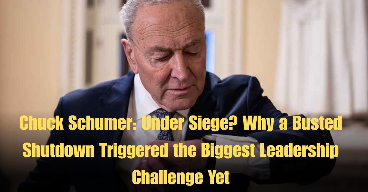Chuck Schumer: Under Siege? Why a Busted Shutdown Triggered the Biggest Leadership Challenge Yet