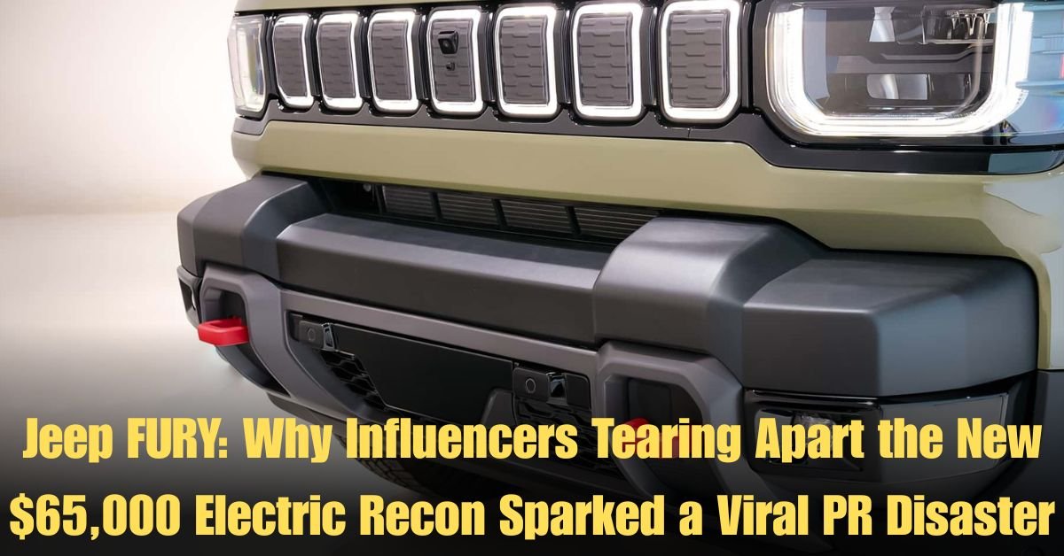 Jeep FURY: Why Influencers Tearing Apart the New $65,000 Electric Recon Sparked a Viral PR Disaster