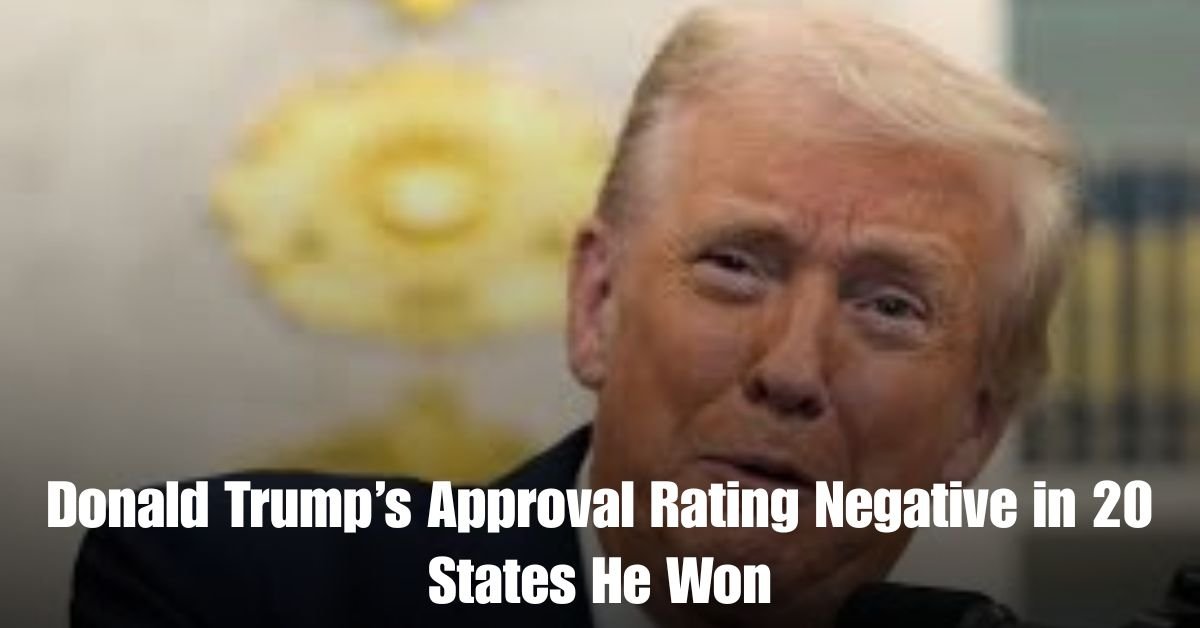 Donald Trumps Approval Rating Negative in 20 States He Won