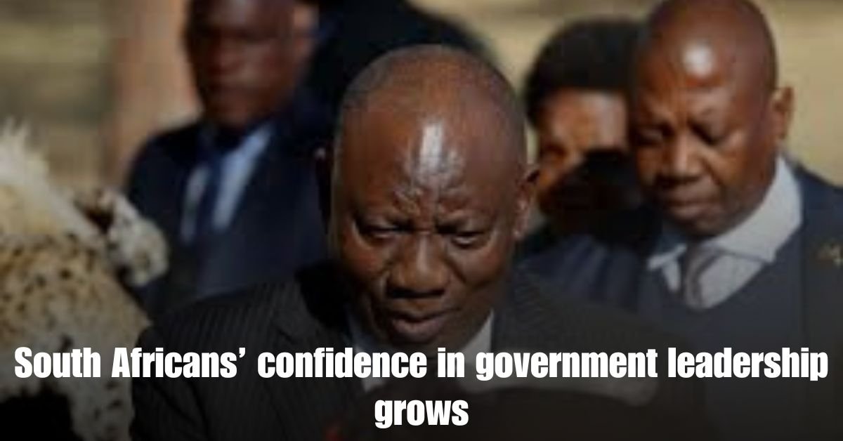 South Africans confidence in government leadership grows