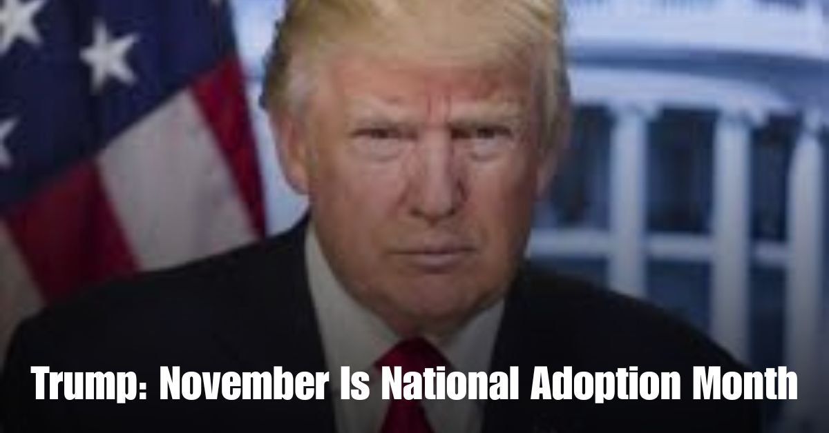 Trump November Is National Adoption Month