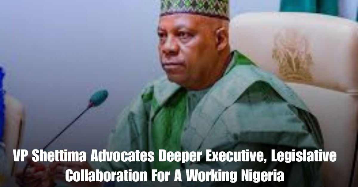 VP Shettima Advocates Deeper Executive, Legislative Collaboration For A Working Nigeria 1 VP Shettima Advocates Deeper Executive Legislative Collaboration For A Working Nigeria