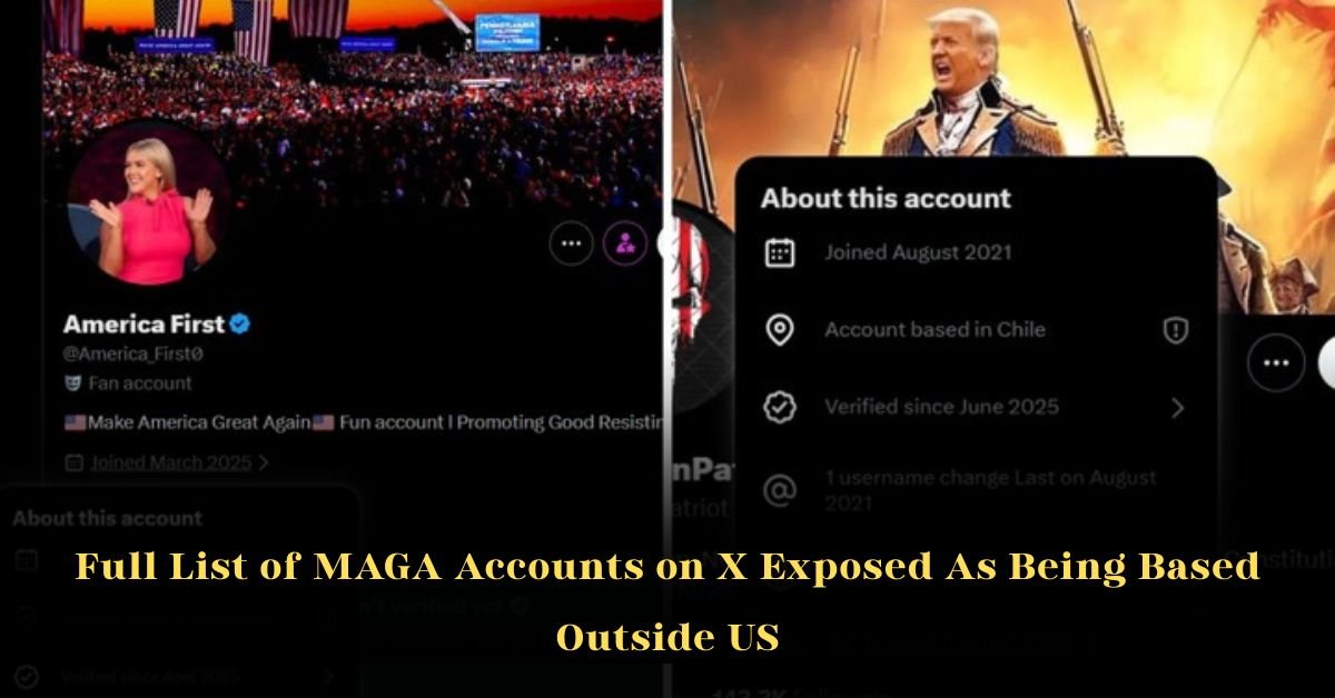 The Full List: MAGA Accounts on X Exposed as Being Based Outside US