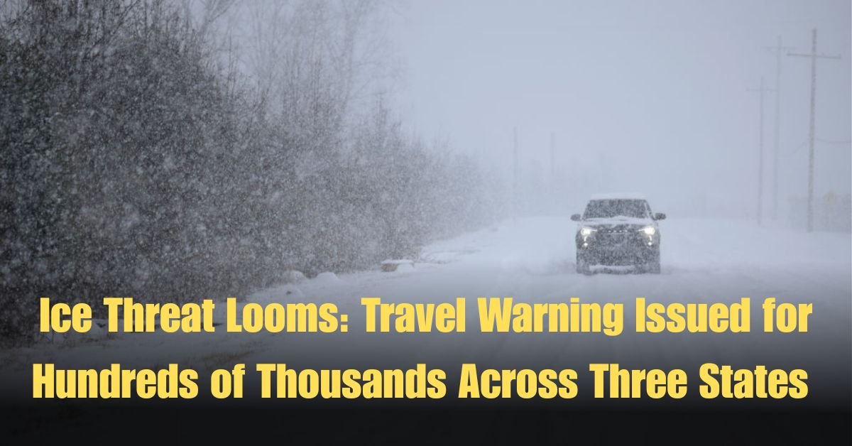 Ice Threat Looms: Travel Warning Issued for Hundreds of Thousands Across Three States