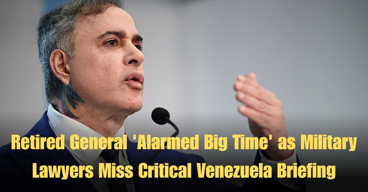 Retired General 'Alarmed Big Time' as Military Lawyers Miss Critical Venezuela Briefing