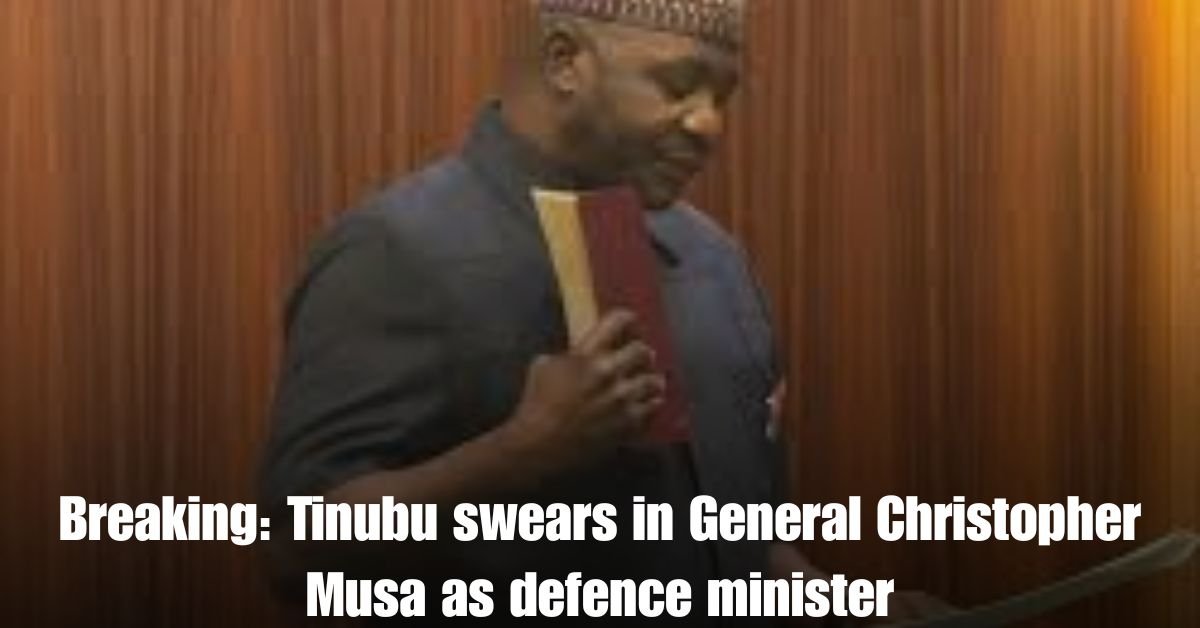 Breaking Tinubu swears in General Christopher Musa as defence minister