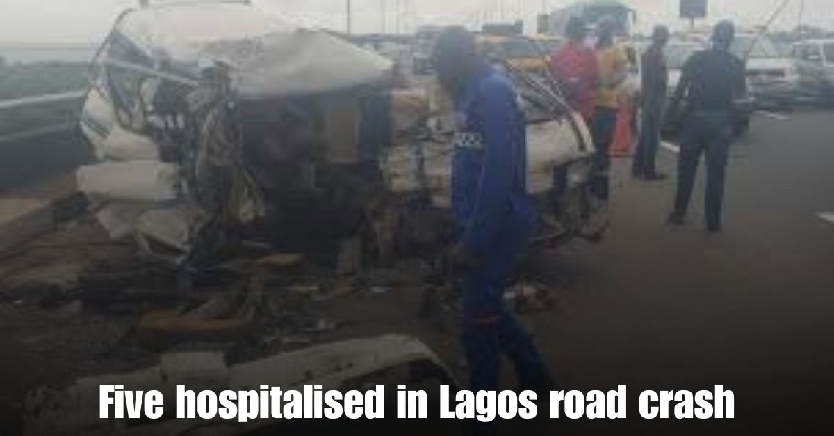 Five hospitalised in Lagos road crash