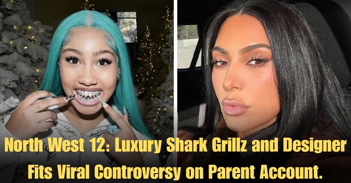 North West 12: Luxury Shark Grillz and Designer Fits Viral Controversy on Parent Account.