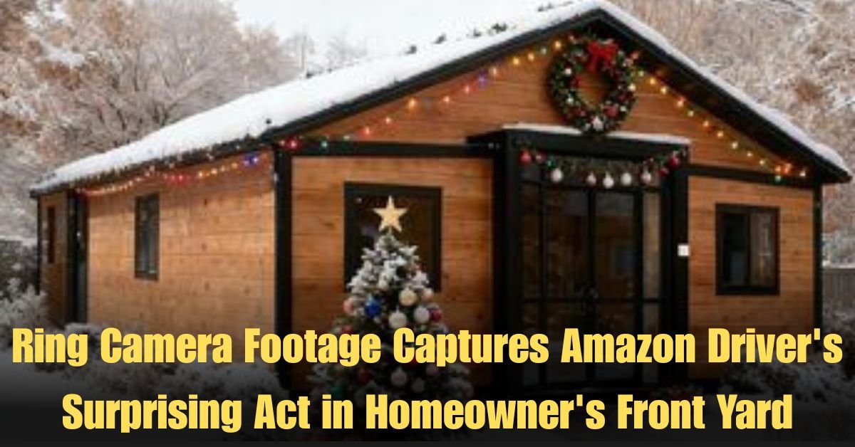 Ring Camera Footage Captures Amazon Driver's Surprising Act in Homeowner's Front Yard