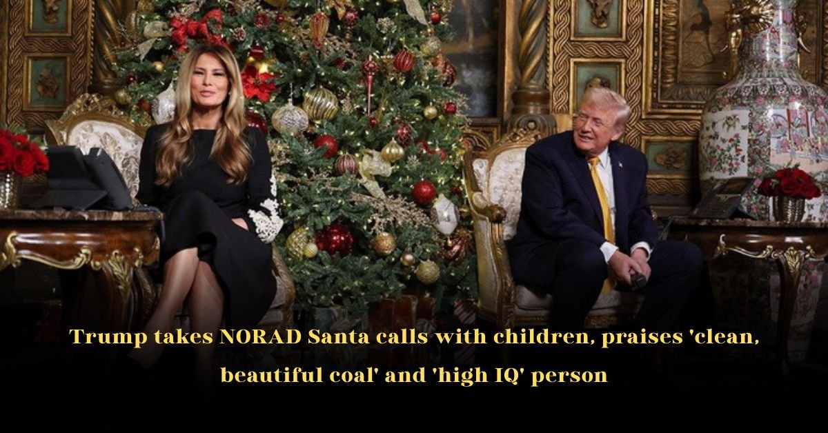 Trump Takes NORAD Santa Calls With Children, Praises 'Clean, Beautiful Coal' and 'High IQ' Person