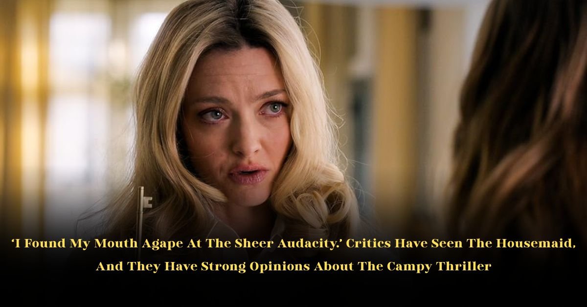 I Found My Mouth Agape At The Sheer Audacity. Critics Have Seen The Housemaid, And They Have Strong Opinions About The Campy Thriller