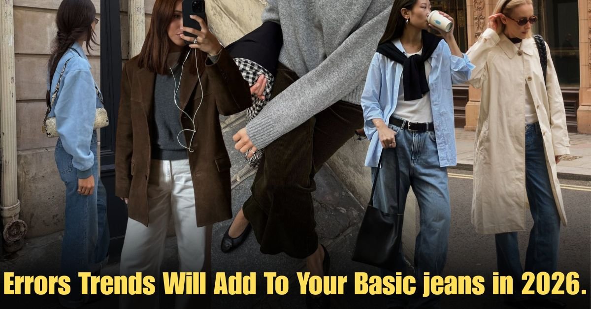 Errors Trends Will Add To Your Basic jeans in 2026.